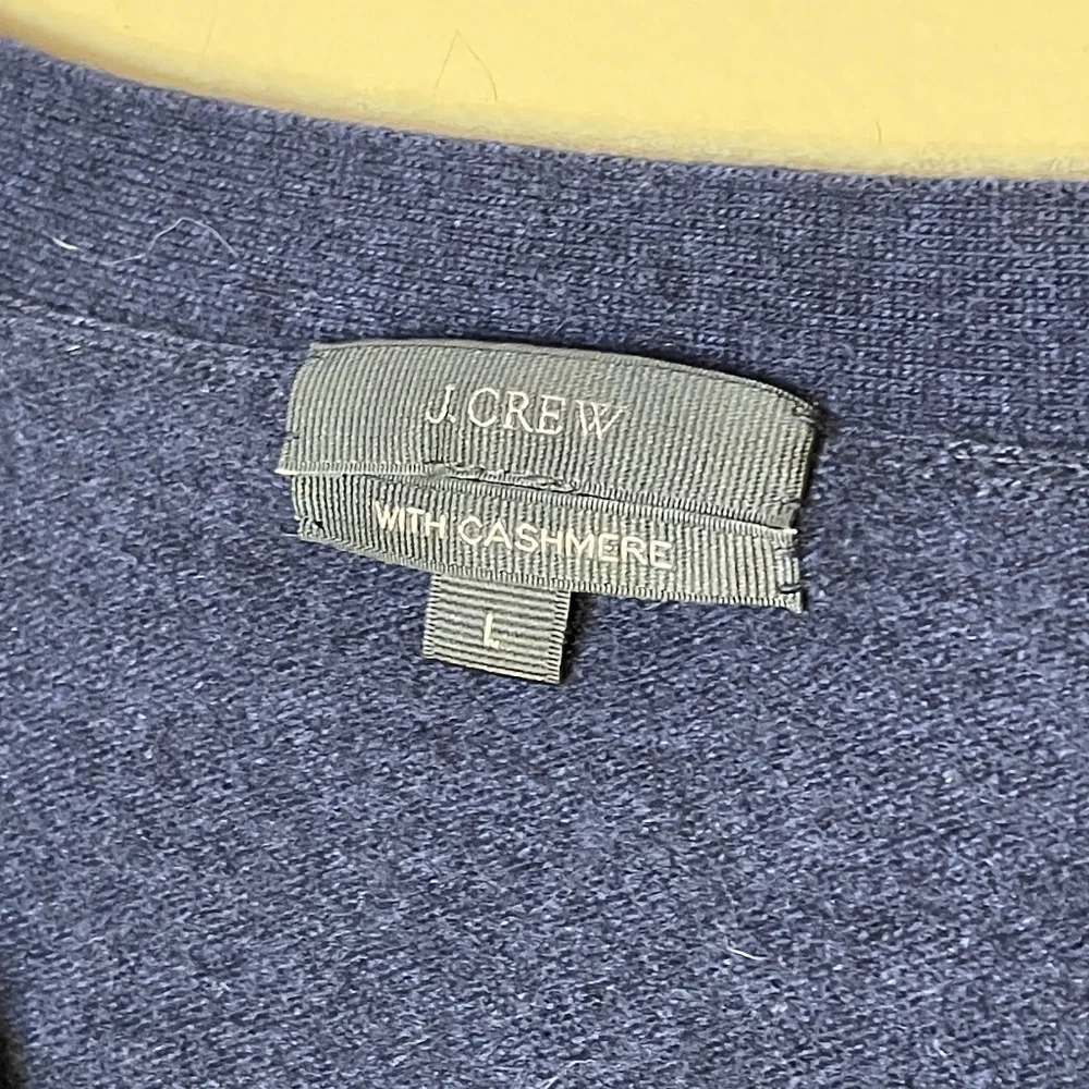 Cashmere J. Crew Navy Blue Cardigan